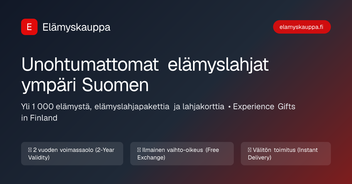 Preview image published by elamyskauppa.fi